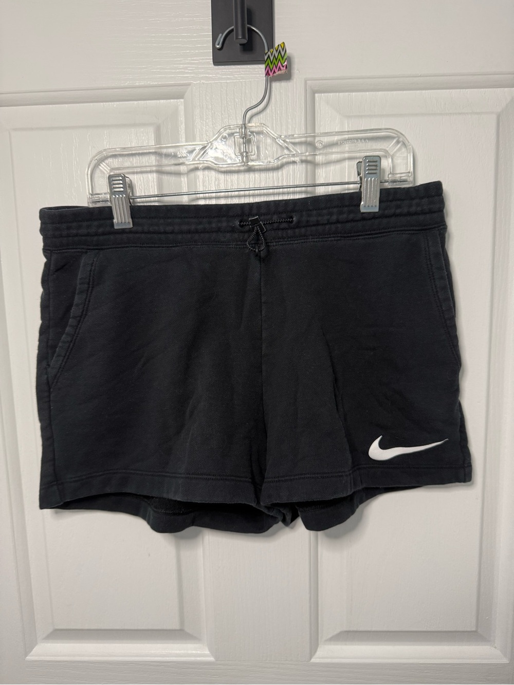 Nike Women’s Black Shorts with White Swoosh